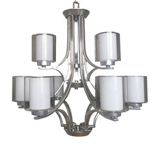  18791 - Sonora 9-Light Chandelier - NK - Clear & White Glass